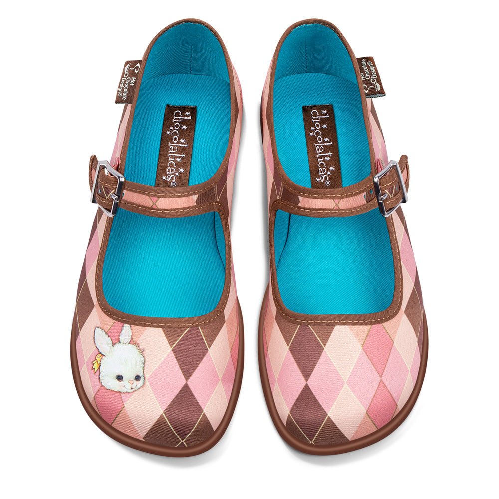 Chocolaticas® ROMBO RABBIT Women's Mary Jane Flat – Retro Eclectic