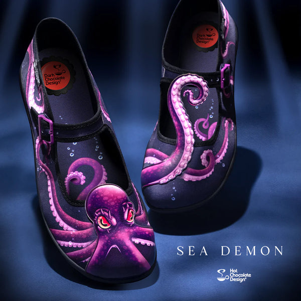 Chocolaticas® SEA DEMON Mary Jane pour femmes - Chaussure plate