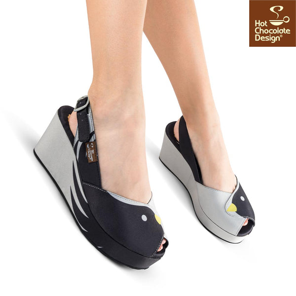 Chocolaticas® BLACK BIRD Sandales pour femmes - Retro Eclectic