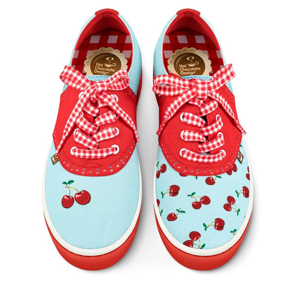 Chocolaticas® CHERRY BLUE Sneakers - Retro Eclectic