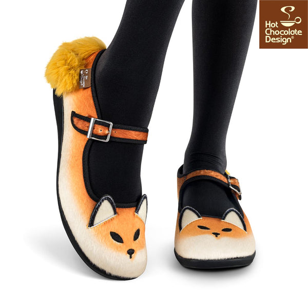 Chocolaticas® FOX Mary Jane pour femmes - Chaussure plate - Rétro éclectique