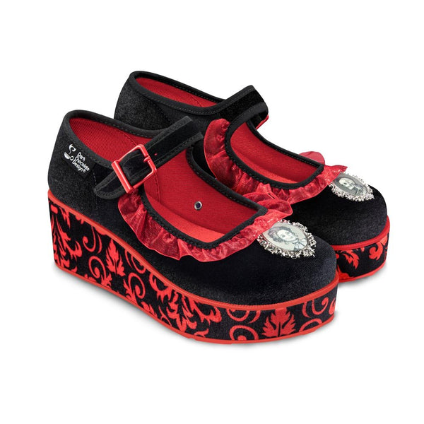 Chocolaticas® MEMENTO MORI Women's Mary Jane Platform - Retro Eclectic