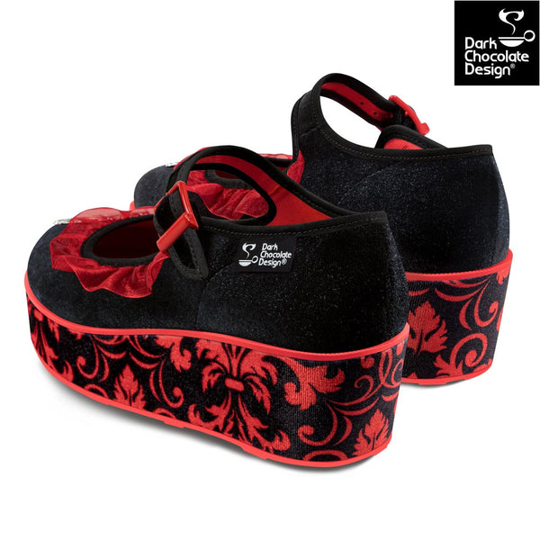 Chocolaticas® MEMENTO MORI Women's Mary Jane Platform - Retro Eclectic