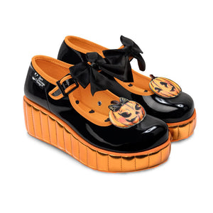 Chocolaticas® PUMPKINETTE Women's Mary Jane Platform - Retro Eclectic