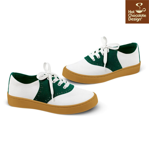 Chocolaticas® SADDLE GREEN Sneakers - Retro Eclectic