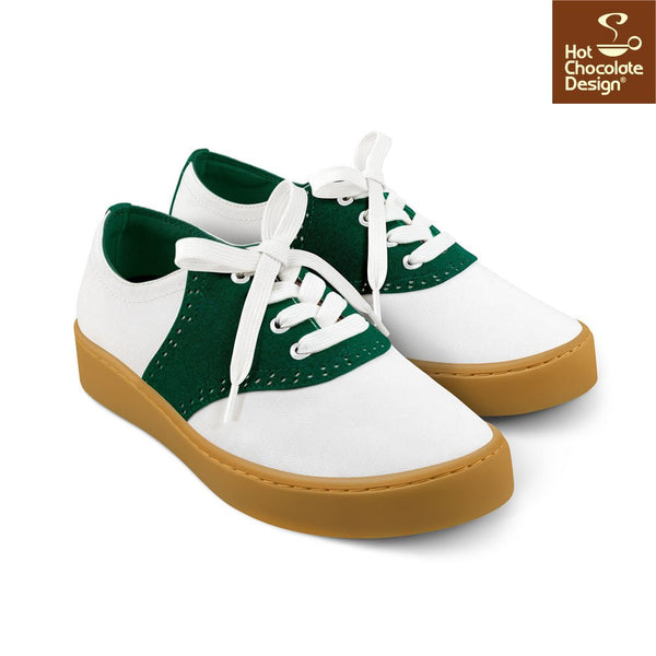 Chocolaticas® SADDLE GREEN Sneakers - Retro Eclectic