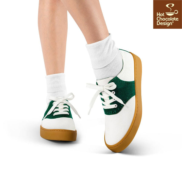 Chocolaticas® SADDLE GREEN Sneakers - Retro Eclectic