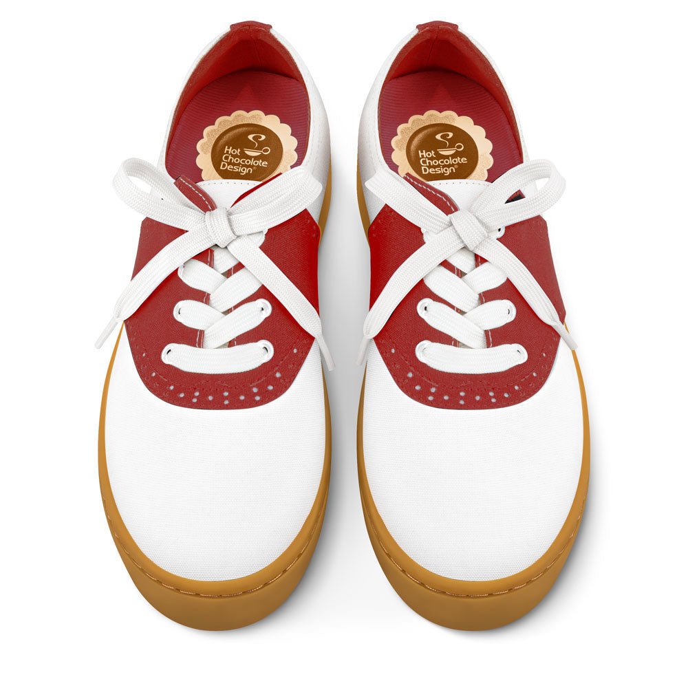 Chocolaticas® SADDLE RED Sneakers - Retro Eclectic