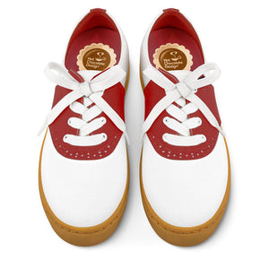 Chocolaticas® SADDLE RED Sneakers - Retro Eclectic