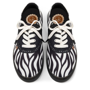 Chocolaticas® SADDLE ZEBRA Sneakers - Retro Eclectic