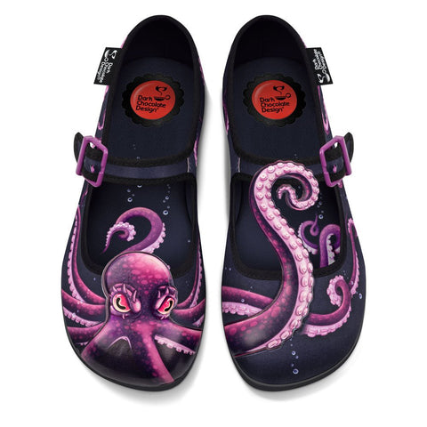 Chocolaticas® SEA DEMON Women's Mary Jane Flat - Retro Eclectic