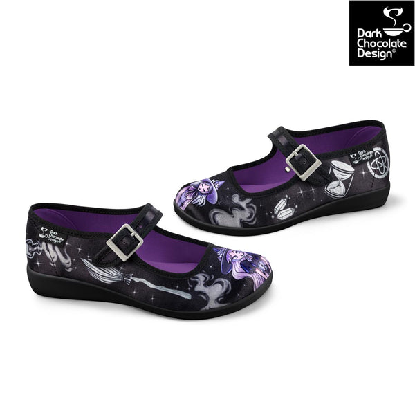 Chocolaticas® SPELL Mary Jane pour femmes - Chaussure plate - Rétro éclectique