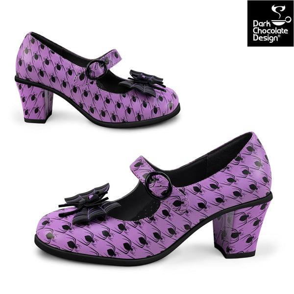 Chocolaticas® SPIDER TOOTH Mary Jane Pump - Retro Eclectic