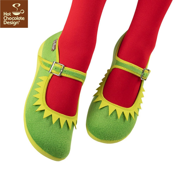 Chocolaticas® THE FROG Mary Jane pour femmes - Chaussure plate - Rétro éclectique