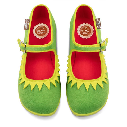 Chocolaticas® THE FROG Women's Mary Jane Flat - Retro Eclectic