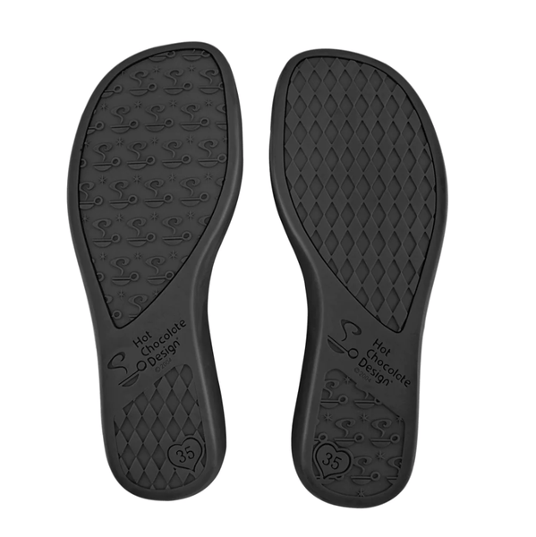 Chocolaticas® BLACK POLKA Mary Jane - Chaussure plate - Rétro éclectique