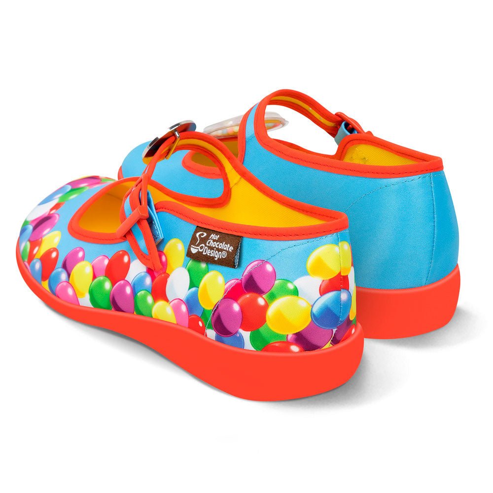 Hot Chocolate Design Chocolaticas Funky Canvas Women s Mary Jane Flat Shoes