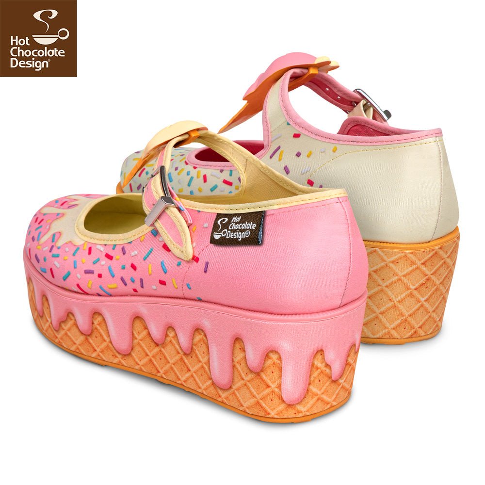 Hot chocolate platform shoes store