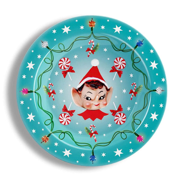 Chocolaticas® Kitschy Christmas Set of Plates - Retro Eclectic