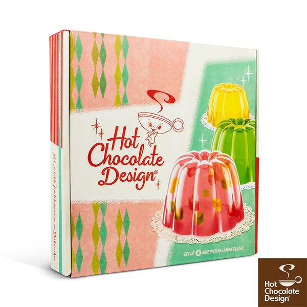 Chocolaticas® Set d'assiettes de Noël Kitschy - Retro Eclectic