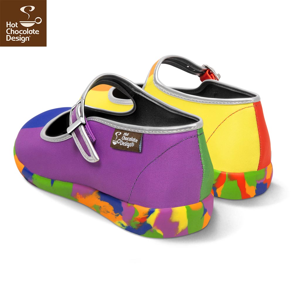 Hot Chocolate Design Chocolaticas Funky Canvas Women s Mary Jane Flat Shoes