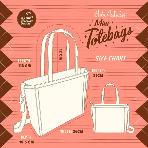 Chocolaticas® TOILES DE JOUY Women's - Mini Tote Bag - Retro Eclectic